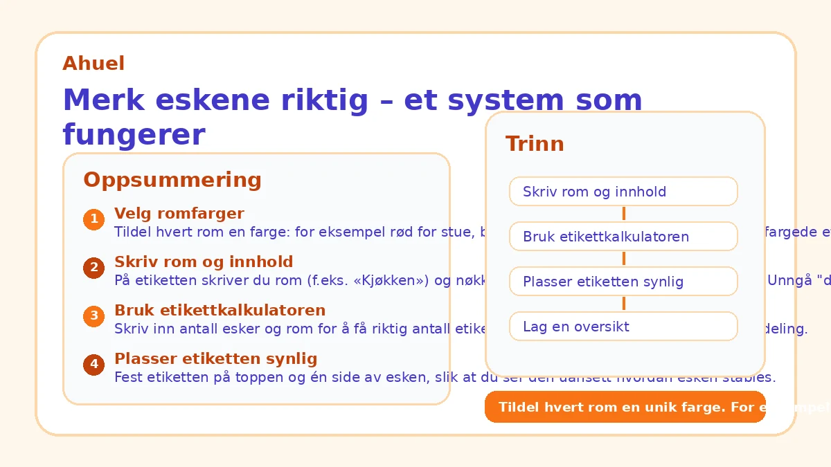 Merk eskene riktig – et system som fungerer