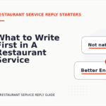 What to Write First in A Restaurant Service Reply
