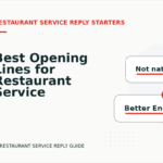 Best Opening Lines for Restaurant Service Replys