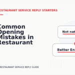 Common Opening Mistakes in Restaurant Service Replys