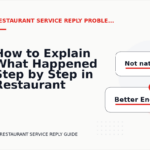 How to Explain What Happened Step by Step in Restaurant Service Reply English
