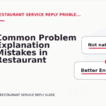 Common Problem Explanation Mistakes in Restaurant Service Reply English