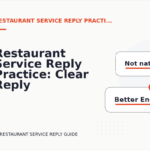 Restaurant Service Reply Practice: Clear Reply Patterns