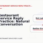 Restaurant Service Reply Practice: Natural Conversation Lines