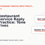 Restaurant Service Reply Practice: Tone Fixes for Real Situations