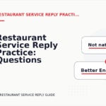 Restaurant Service Reply Practice: Questions and Answers